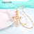 Elegant Gold Color Cross Pendant Necklace