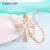 Elegant Gold Color Cross Pendant Necklace