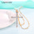 Elegant Gold Color Cross Pendant Necklace