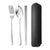 3pcs/set Cutlery Set Travel Portable Kitchen Tableware