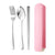 3pcs/set Cutlery Set Travel Portable Kitchen Tableware