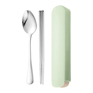 3pcs/set Cutlery Set Travel Portable Kitchen Tableware