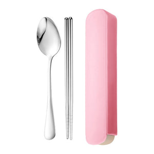 3pcs/set Cutlery Set Travel Portable Kitchen Tableware