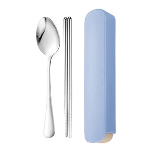 3pcs/set Cutlery Set Travel Portable Kitchen Tableware