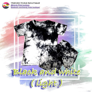 Black and White Dye Terno ( Light)