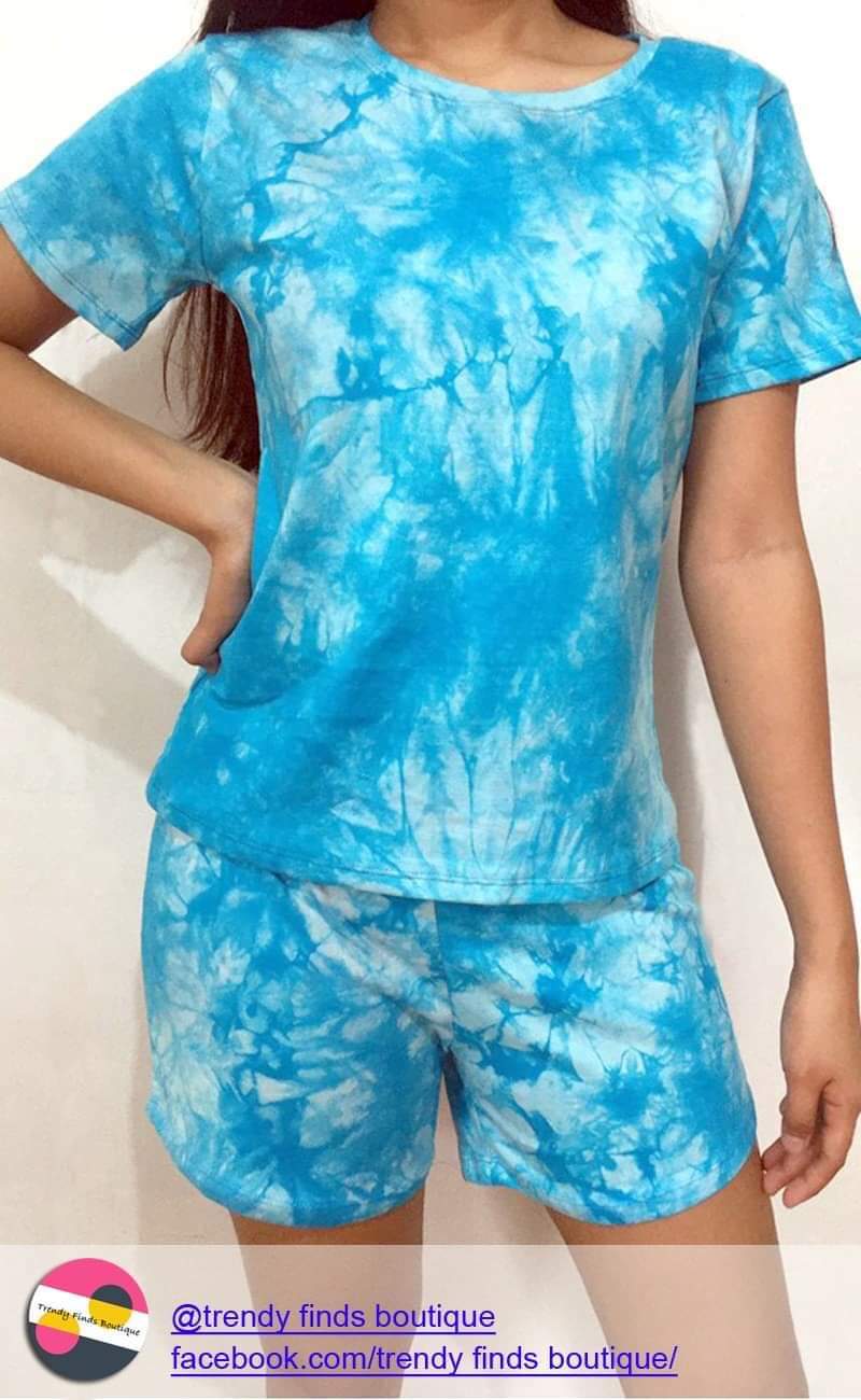 Sky Blue Dye Shirt Terno