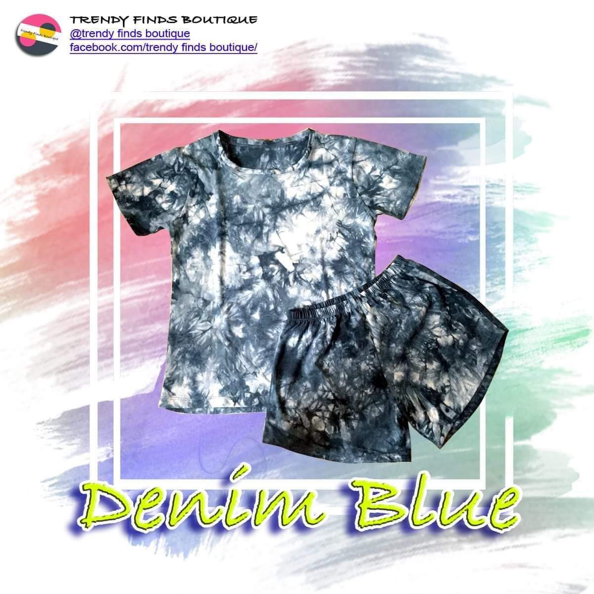 Denim Blue Dye Shirt Terno