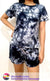 Black and White Dye Shirt Terno (Dark)