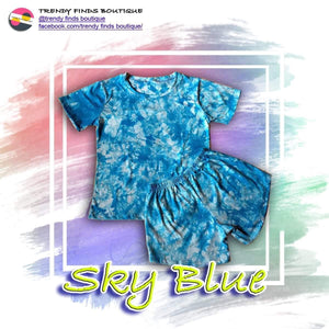 Sky Blue Dye Shirt Terno